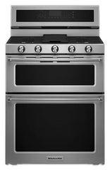 30-Inch 5 Burner Dual Fuel Double Oven Convection Range