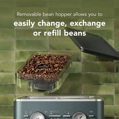 Semi Automatic Espresso Machine with Burr Grinder