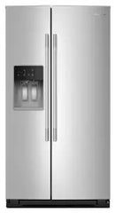 20.8 Cu. Ft. Counter-Depth Side-by-Side Refrigerator with Exterior Ice and Water Dispenser and Removable Under-Shelf Wine Rack